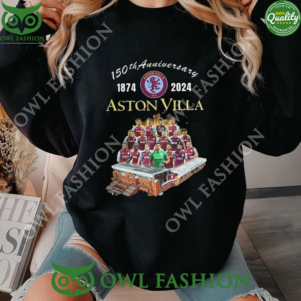 150Th Anniversary 1874 2024 Aston Villa Football Club T Shirt