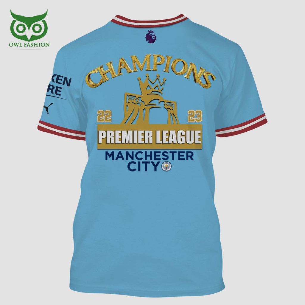 2023 Premier League Champions Manchester City FC Premier League T-Shirt