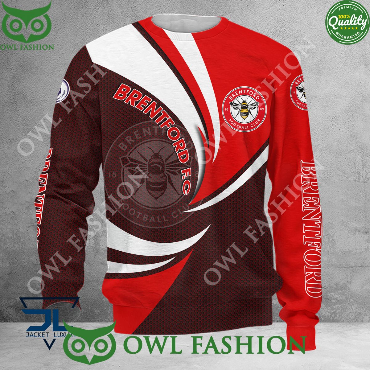 2024 New Design Brentford FC EPL Premier League Hoodie Shirt