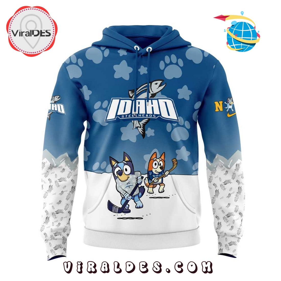 2025 Idaho Steelheads x Bluey and Bingo Hoodie, Pants