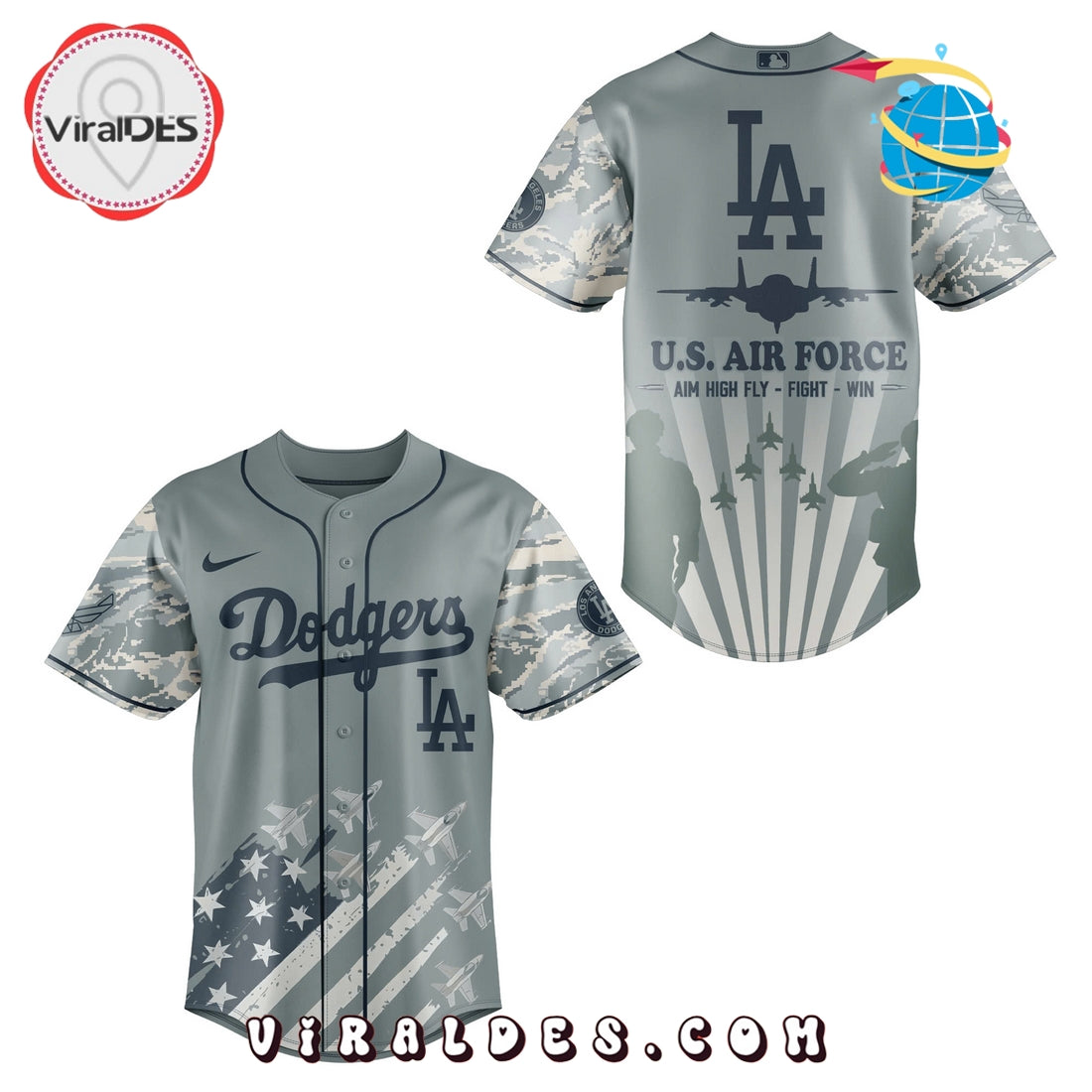 2025 LA Dodgers x Veteran U.S Air Force Baseball Jersey
