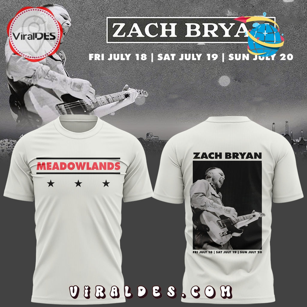 2025 Zach Bryan Meadowlands Cream Hoodie