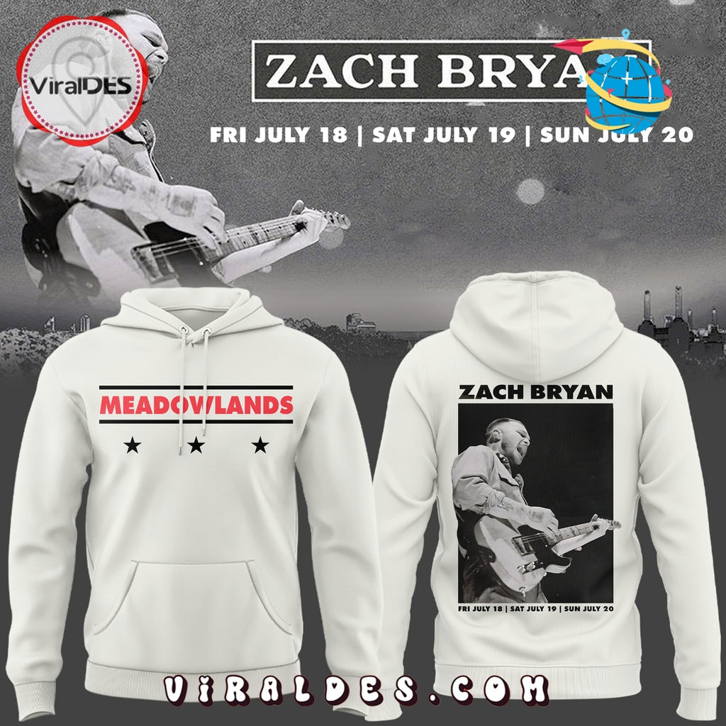 2025 Zach Bryan Meadowlands Cream Hoodie
