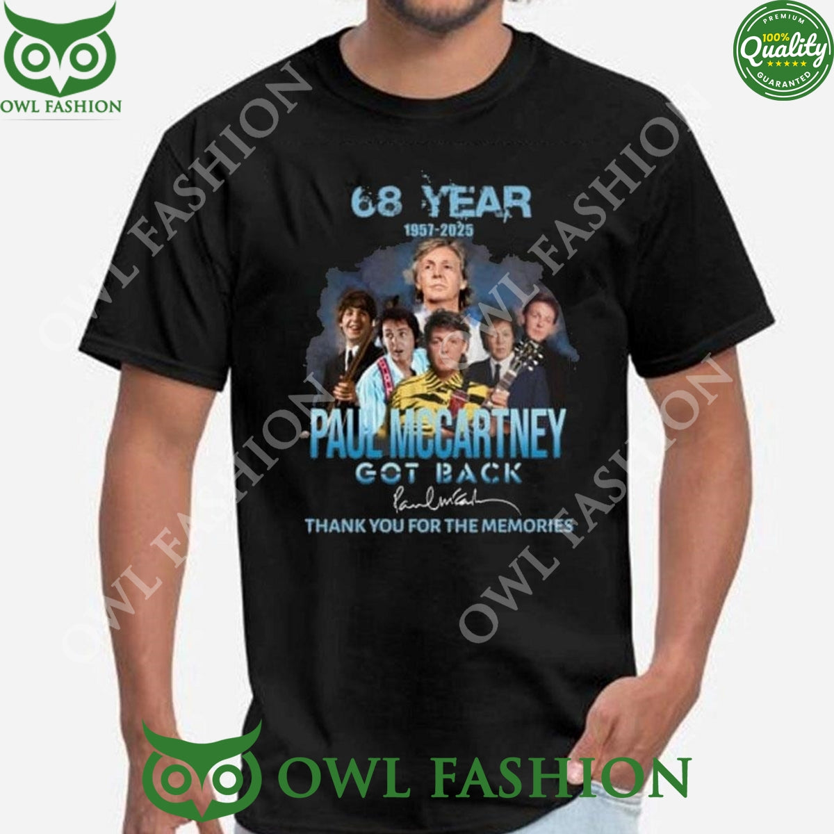 68 Year 1957-2025 Paul Mccartney Got Back Memories 2D Sweatshirt