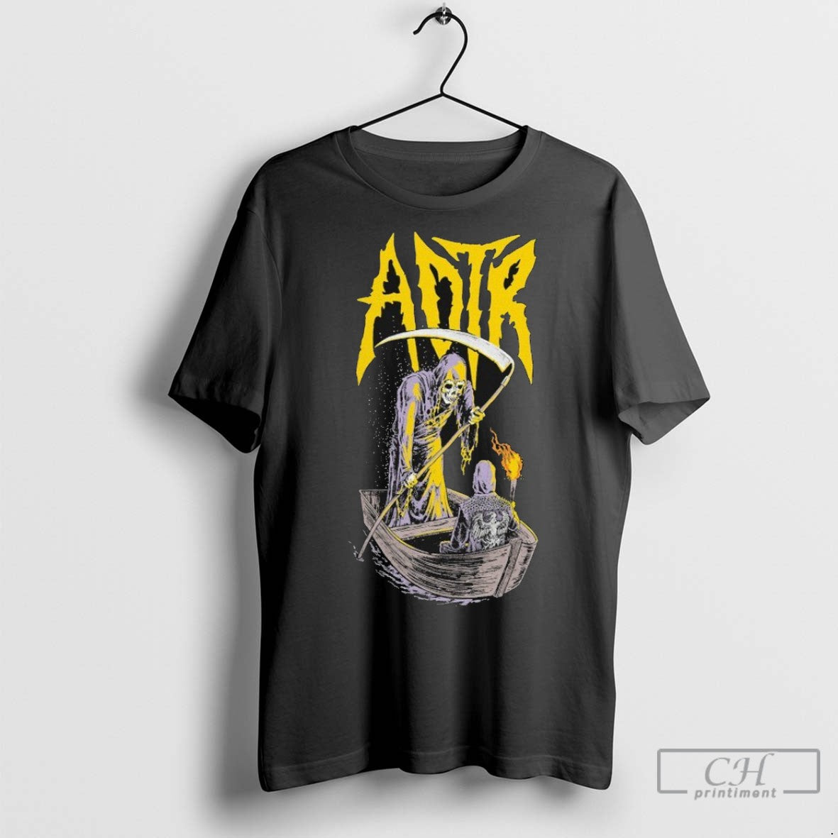 A Day To Remember Skeleton Boat T Shirt Jpg