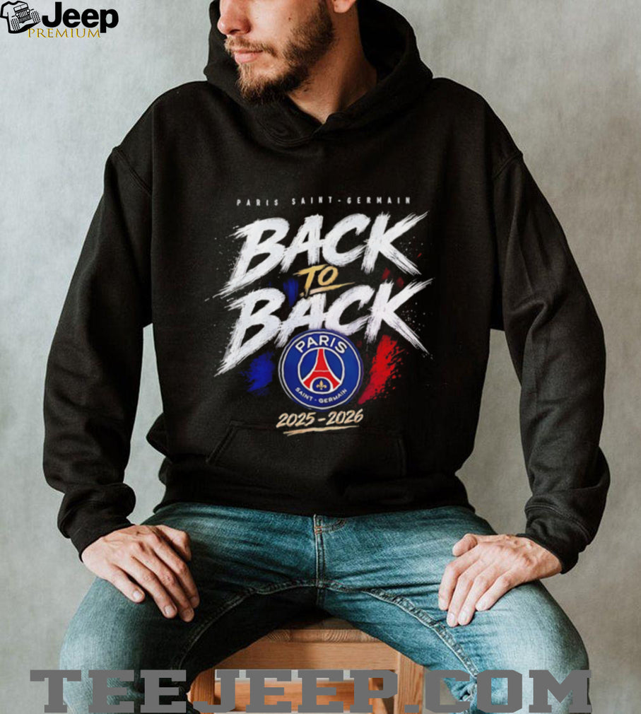 Paris Saint Germain back to back 2025 2026 logo shirt