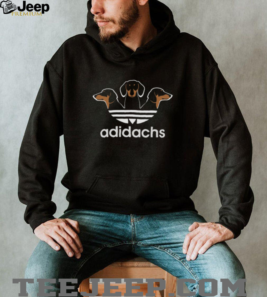 Adidachs Funny Dachshund Weiner Dog Parody Logo T Shirt
