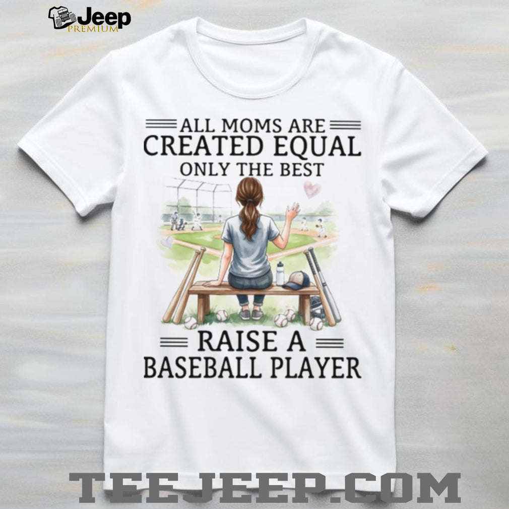 All Moms Are Created Equal Baseball Mom Personalized T Shirt