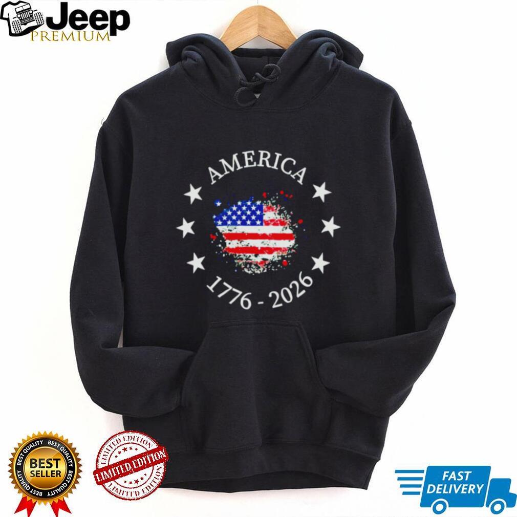 America 1776 2026 Patriotic flag shirt