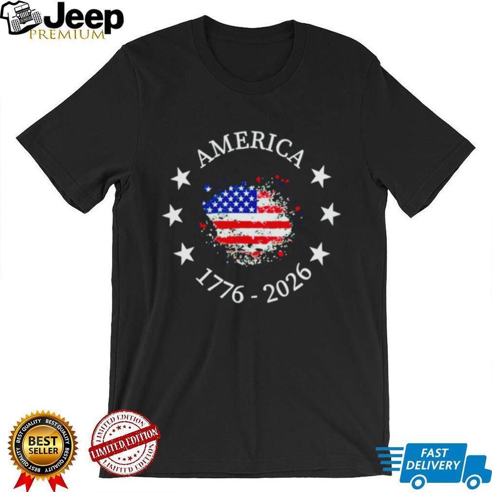 America 1776 2026 Patriotic flag shirt