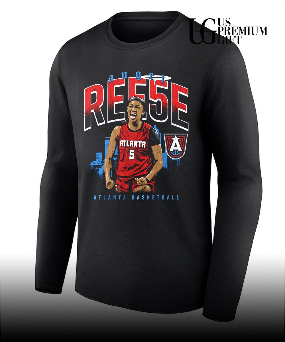 Angel Reese Atlanta Dream WNBA Cityscape graphic shirt