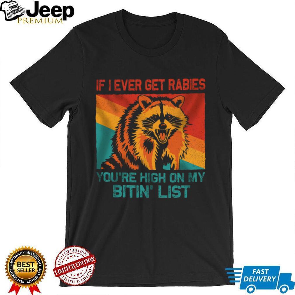Angry Raccoon Retro Vintage Wildlife Humor Animal Shirt
