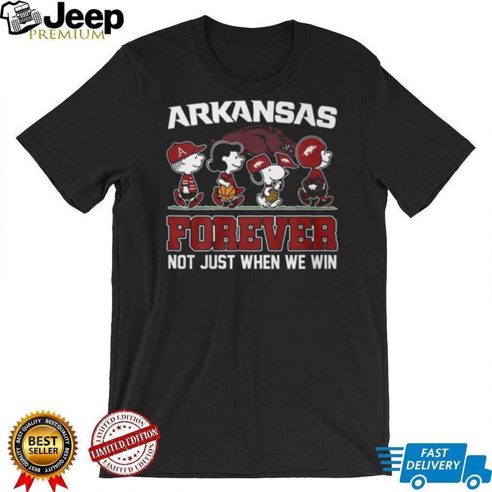 Arkansas Razorbacks Forever Peanuts Gang Fan Loyalty T Shirt