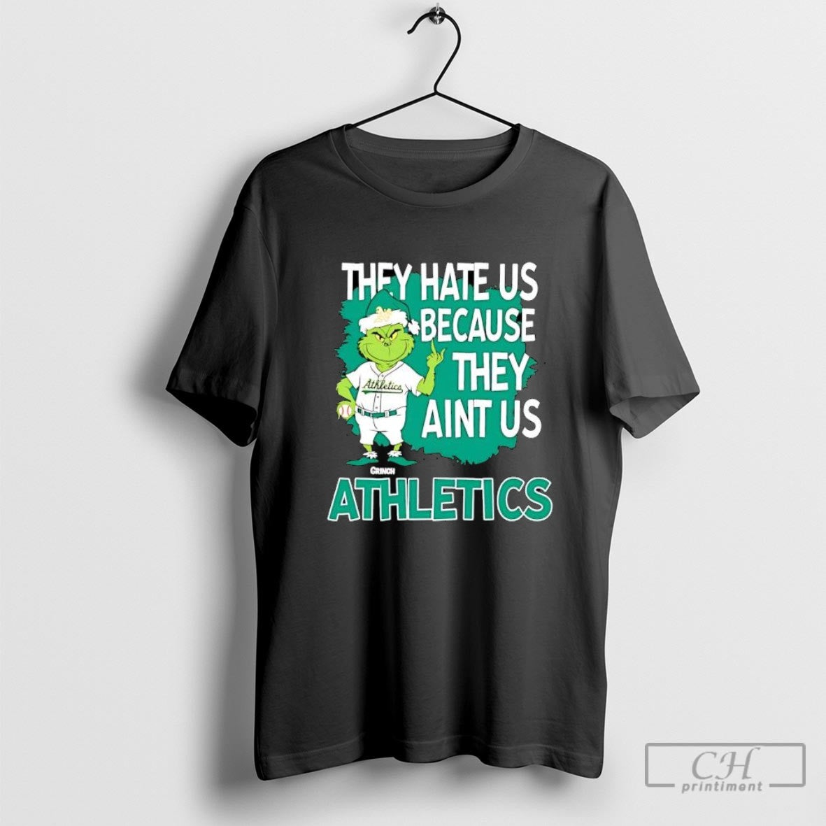 Athletics Grinch Christmas They Hate Us Aint Us Shirt Sweater