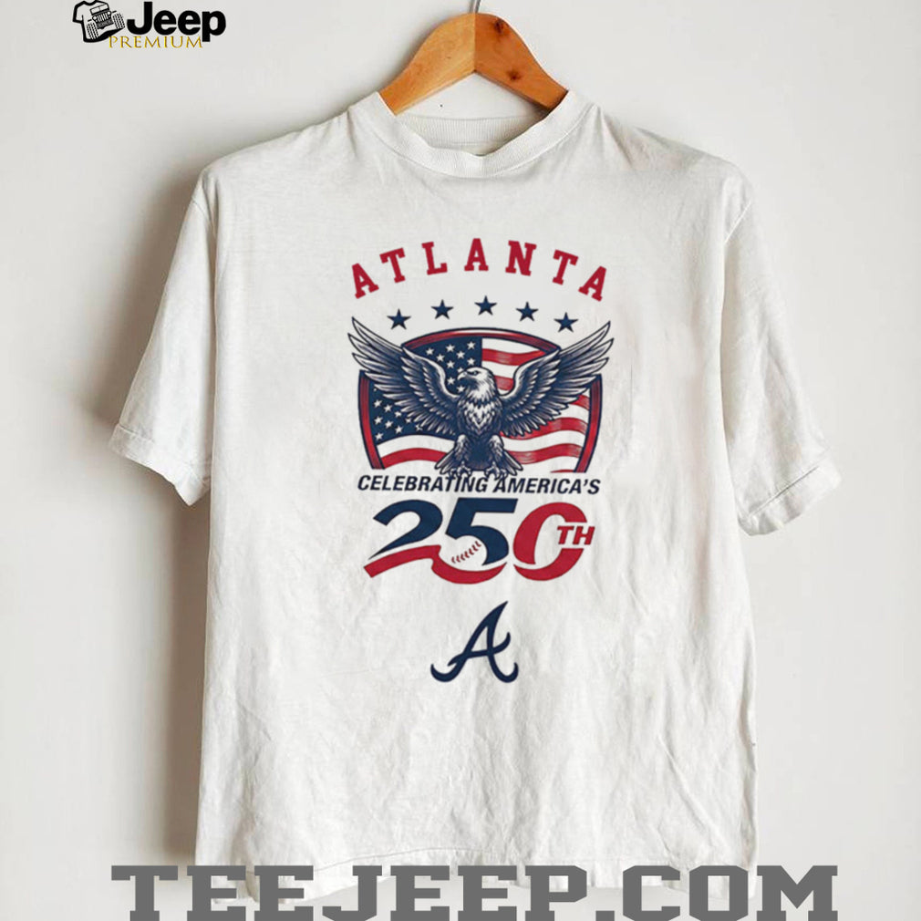 Atlanta Braves Celebrating America’s 250th Baseball Jersey T Shirt Custom Name
