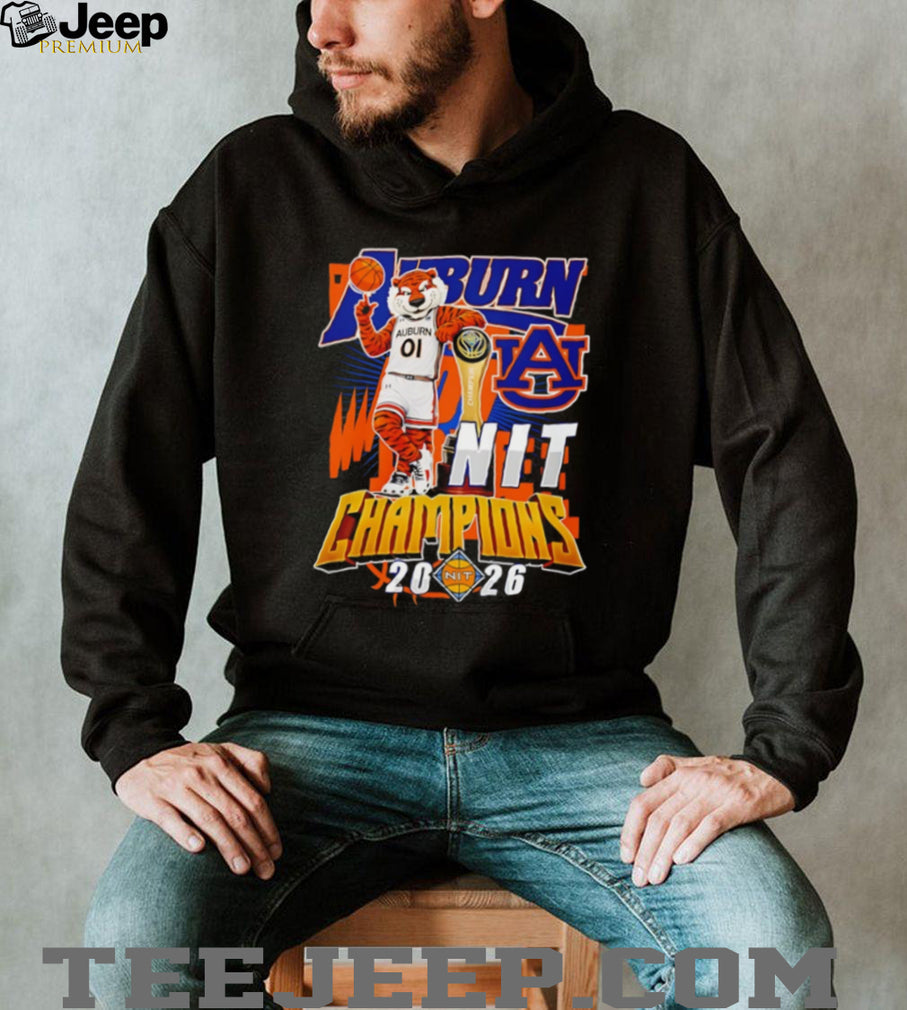 Auburn Tigers 2026 NIT Champions Basketball Mascot T Shirt