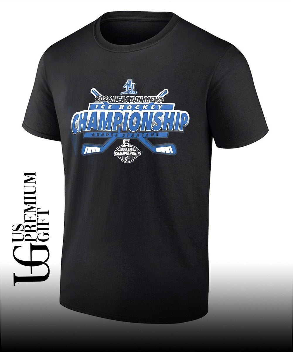 Aurora Spartans NCAA Division III Men’s Ice Hockey Championship shirt
