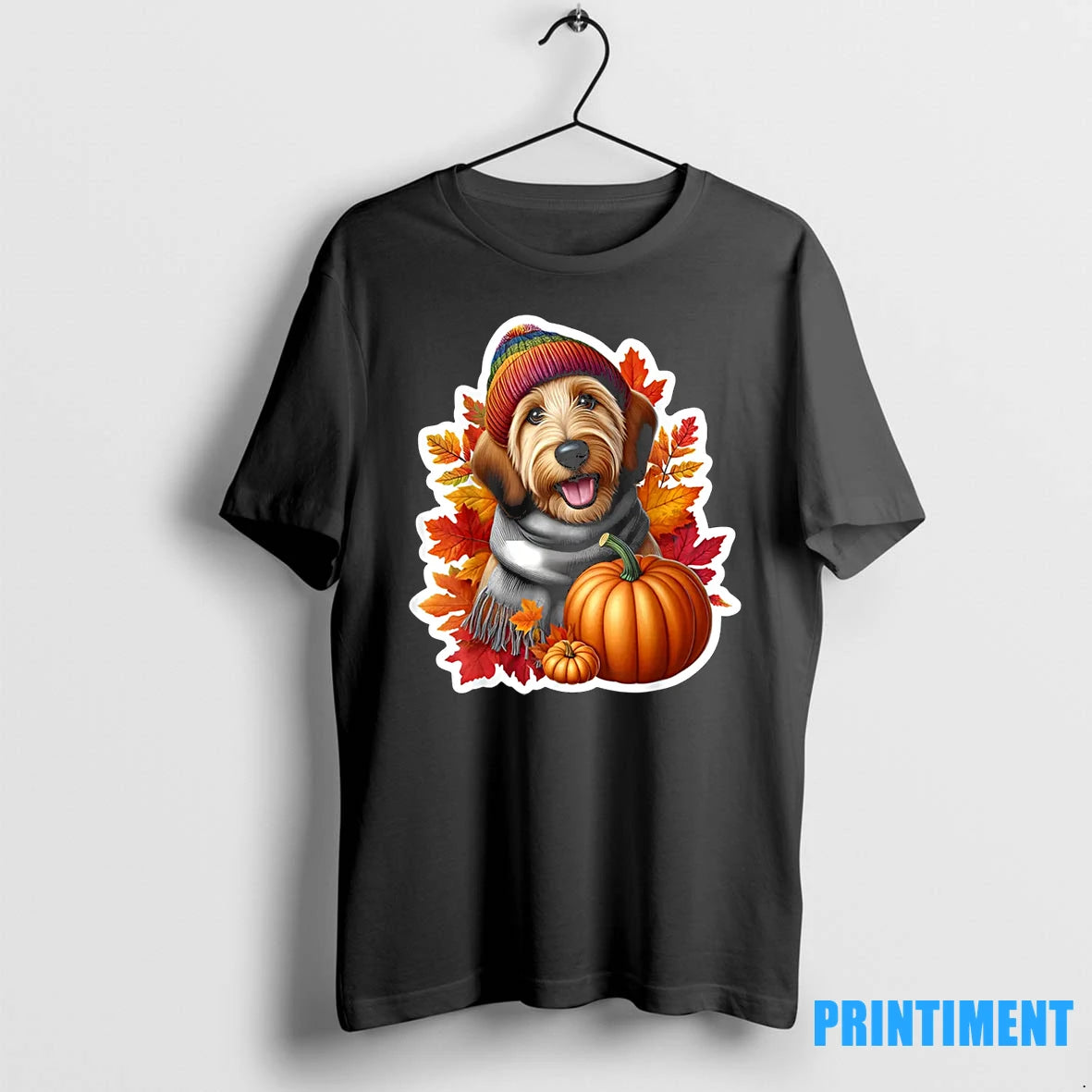 Autumn Fall Otterhound Dog Owner Thanksgiving Mom Dad Cozy Tshirts Sweater