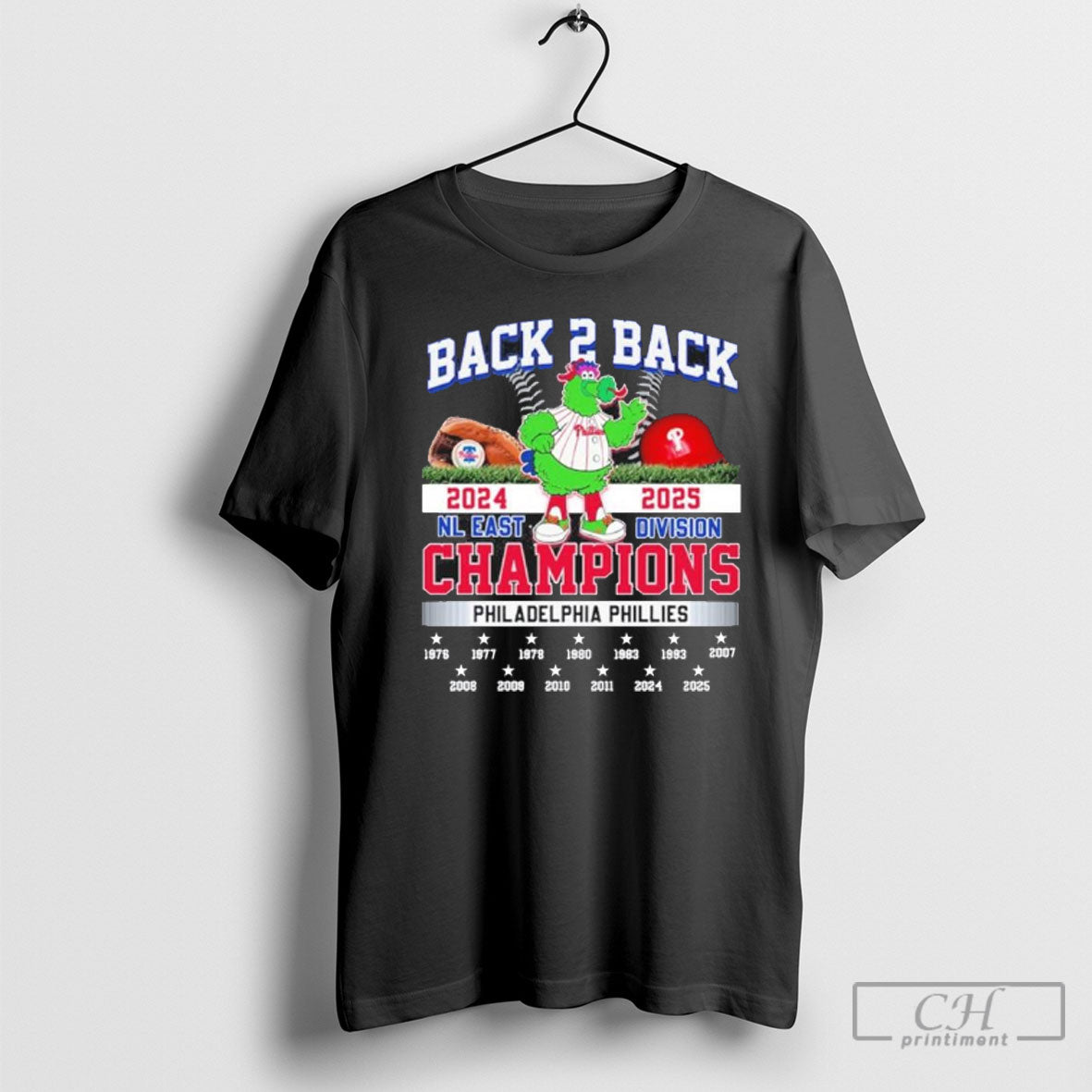 Back 2 Back 2024 2025 Nl East Division Champions Philadelphia Phillies Masco Shirt Sweater