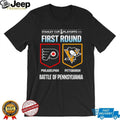 Battle of Pennsylvania Philadelphia vs Pittsburgh First Round Hockey T Shirt