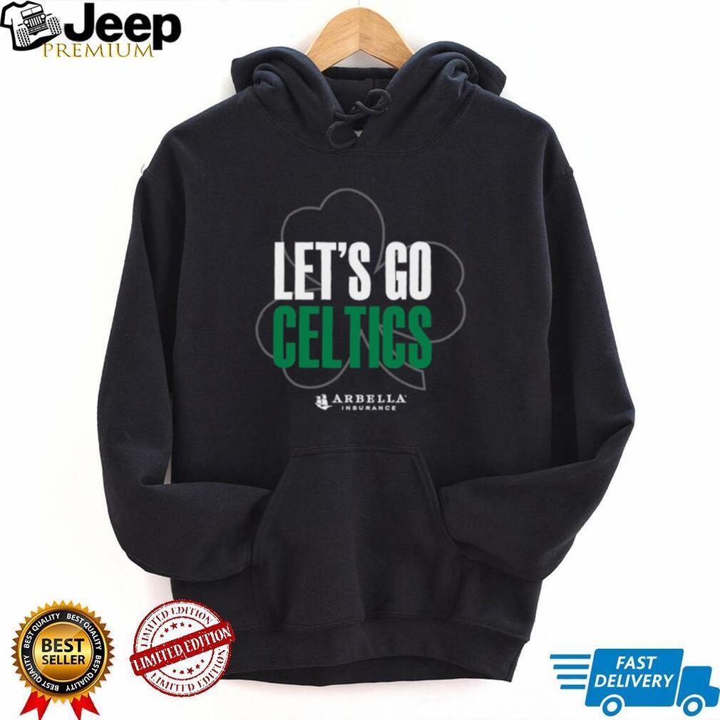 Boston Celtics Let’s Go Celtics Shamrock NBA Fan T Shirt