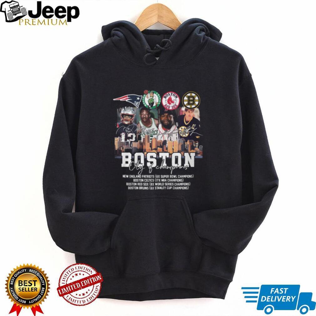 Boston City of Champions Sports Legends Signature Shirt