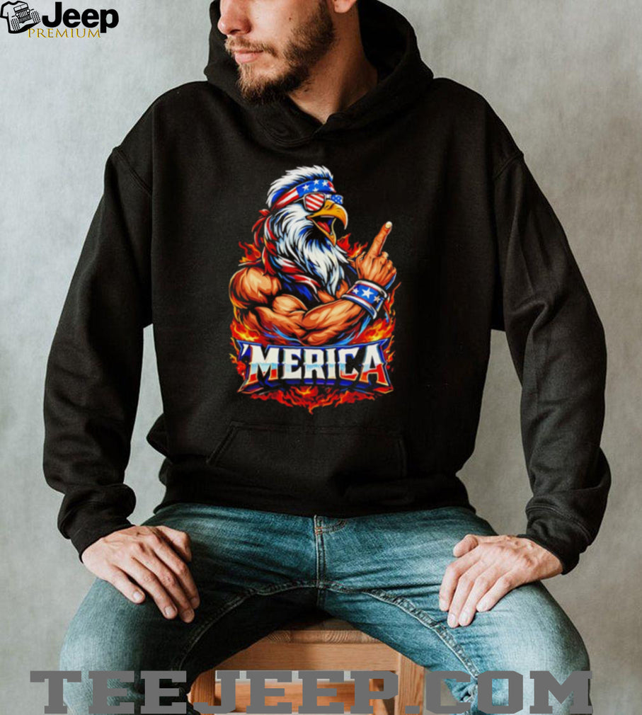 Buff Patriotic Eagle ‘Merica USA Muscles T Shirt