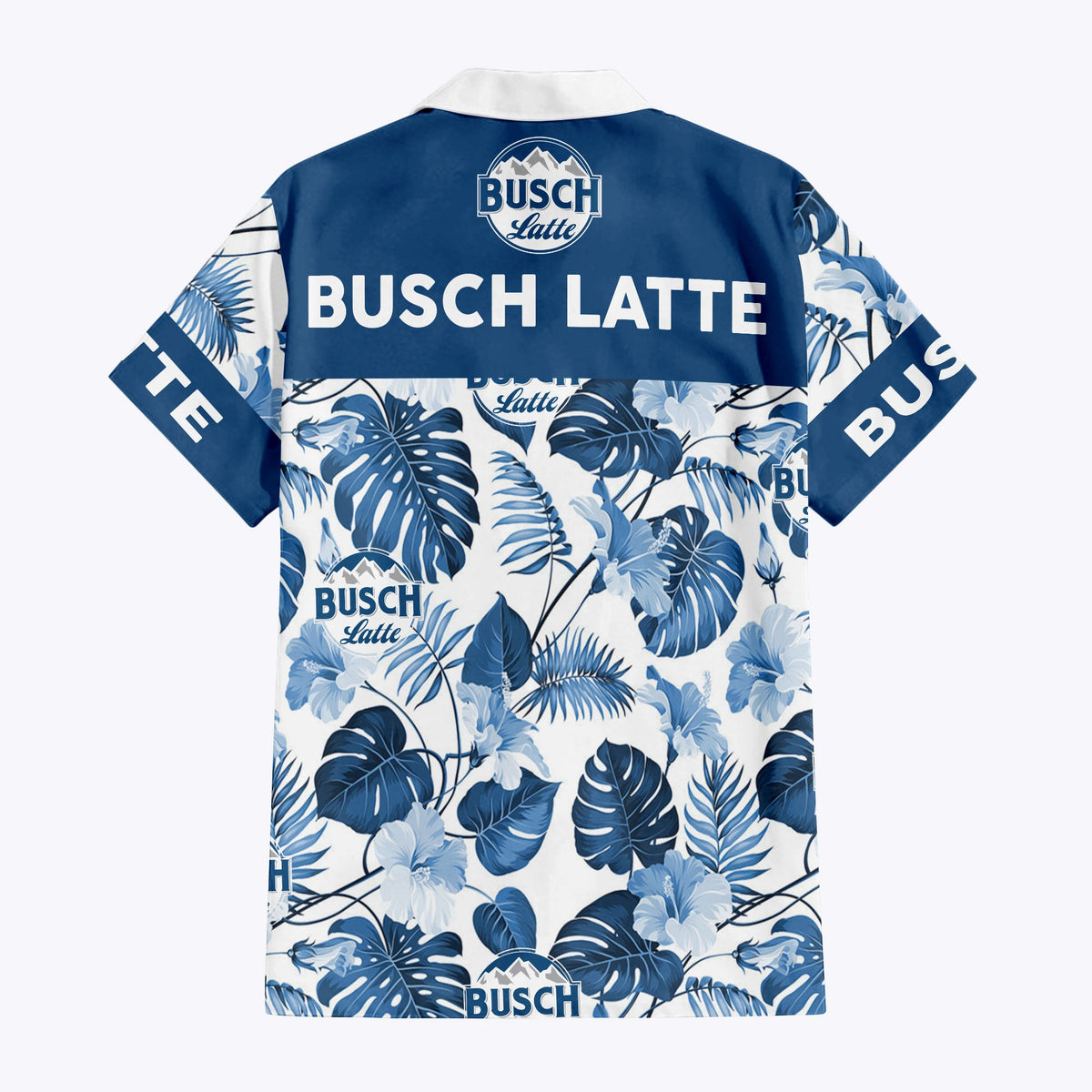Busch Latte Tropical Flower Hawaiian T Shirt