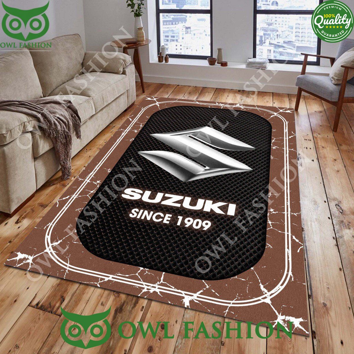 Suzuki Since 1909 Car Brand Rug Carpet Stone Marble