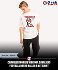 Chandler Morris Virginia Cavaliers football retro baller 8 bit shirt