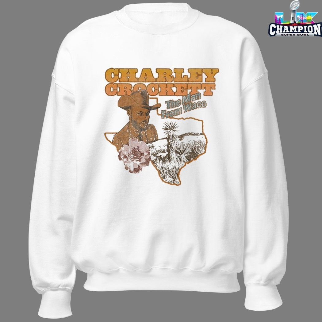 Charley Crockett The Man From Waco Texas Rose T-shirts