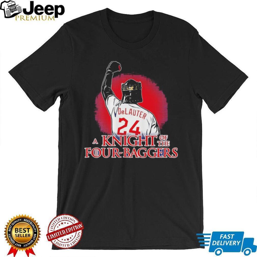 Chase DeLauter 24 A Knight Of The Four Baggers Baseball T Shirt