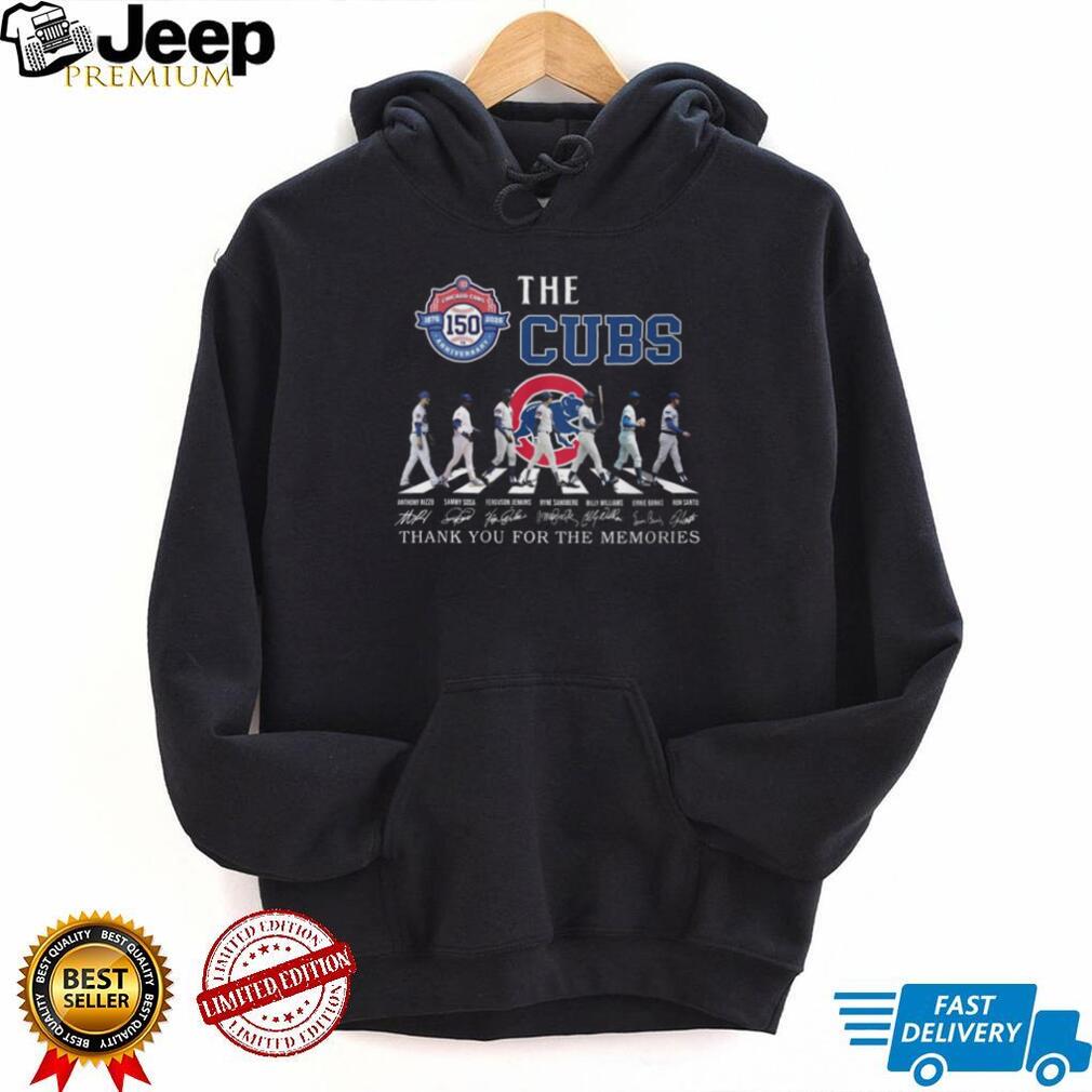 Chicago Cubs 150th Anniversary Abbey Road Signature Memories T Shirt
