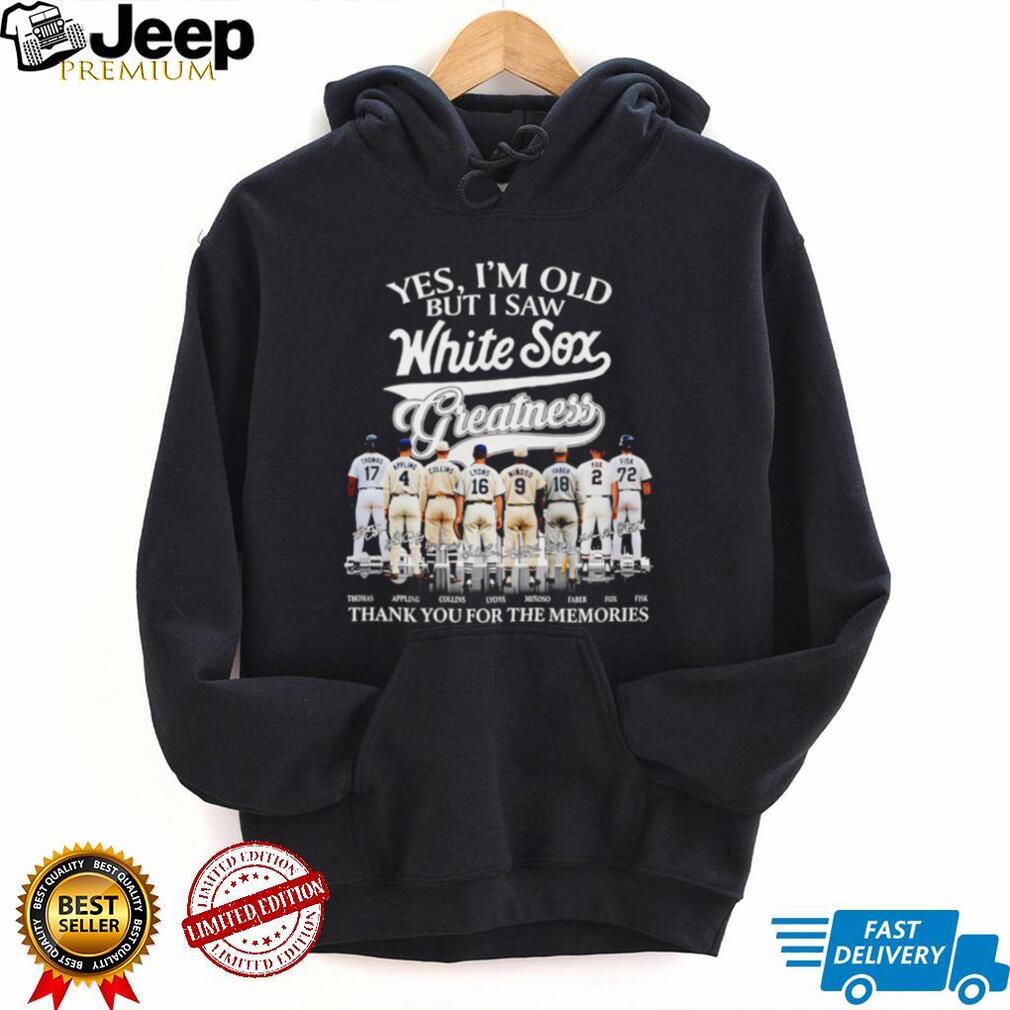 Chicago White Sox Greatness Baseball Legends Signatures Memories T Shirt