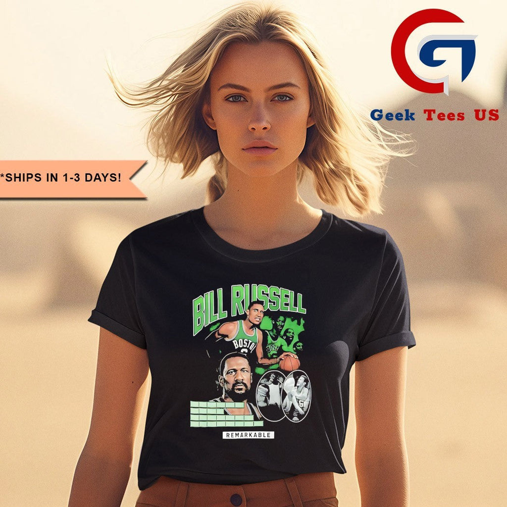Christian Gonzalez Bill Russell Boston Celtics basketball vintage shirt