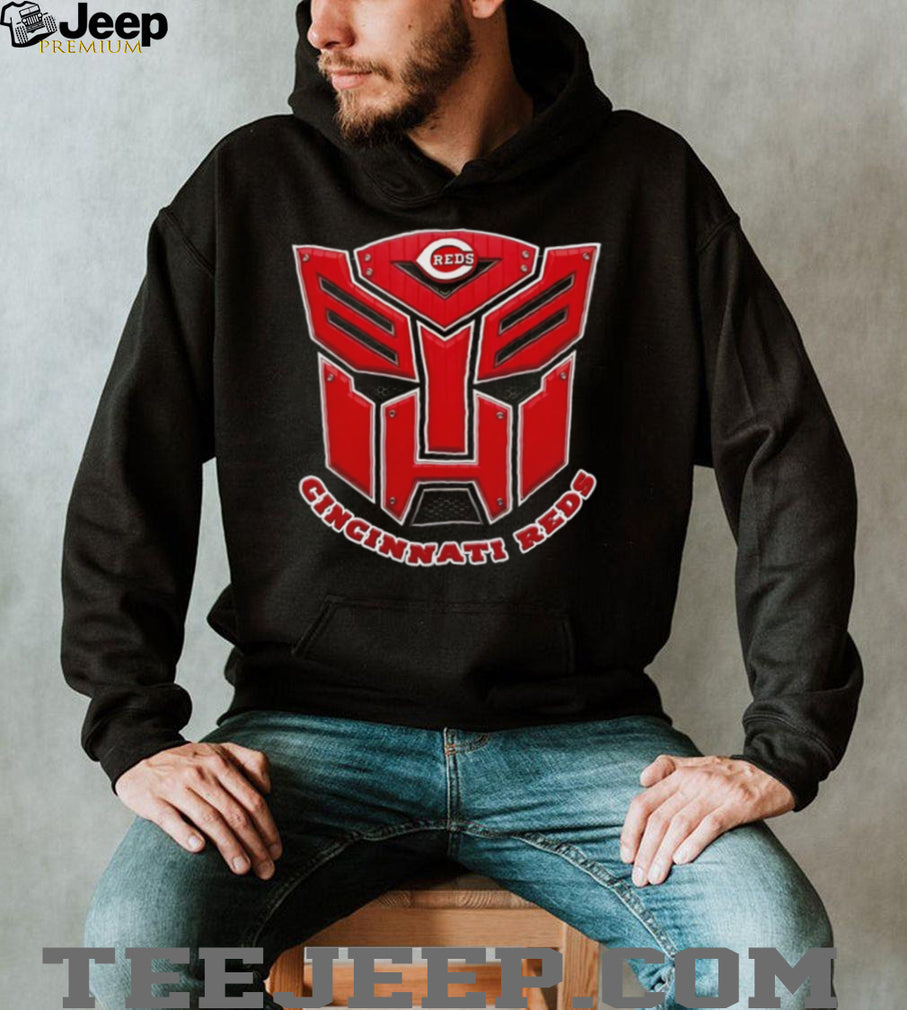 Cincinnati Reds Transformers Robot Logo Mashup T Shirt