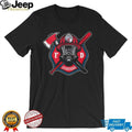 Cleveland Guardians Firefighter FD First Responder Baseball Fans Retro Men Women Black T Shirt