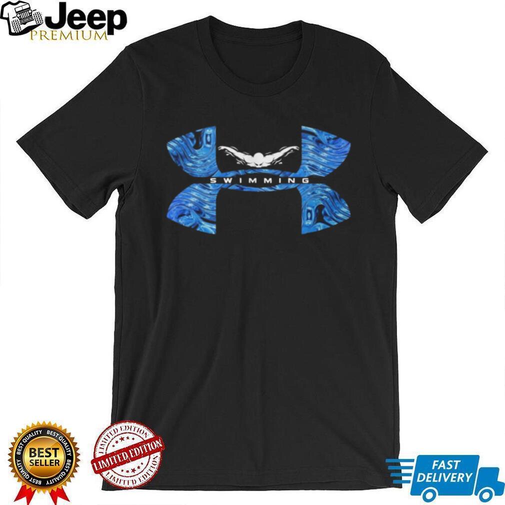 Competitive Swimming Water Pattern Athletic Tee