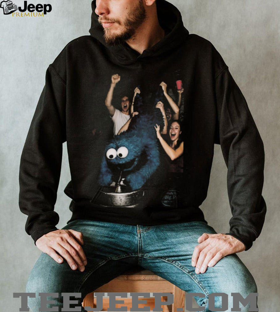 Cookie Monster Party Keg Stand Funny Meme Graphic T Shirt