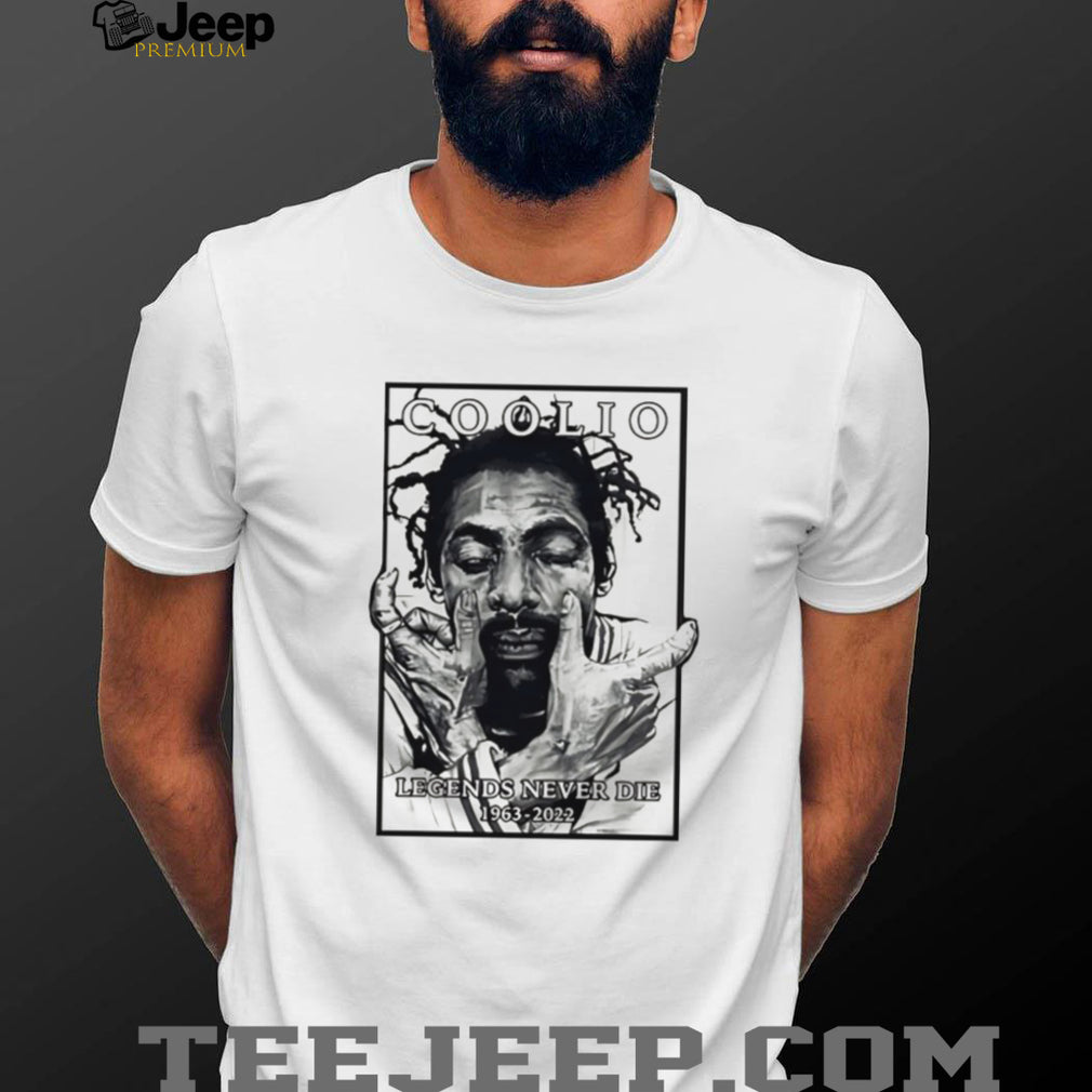 Coolio Legends Never Die 1963 2022 Hip Hop Tribute T Shirt