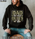 Dad Never Quits T Shirt Military Combat Boots Patriotic Father’s Day T Shirt
