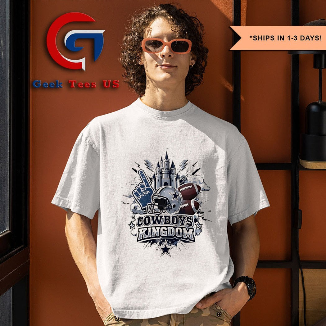Dallas Cowboys Kingdom Number 1 helmet castle shirt