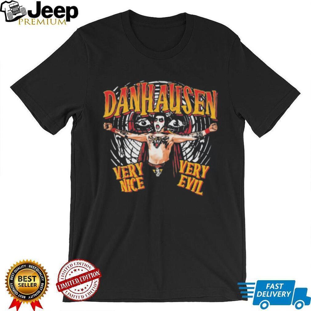 Danhausen Very Nice Very Evil Pro Wrestling Fan Black T Shirt