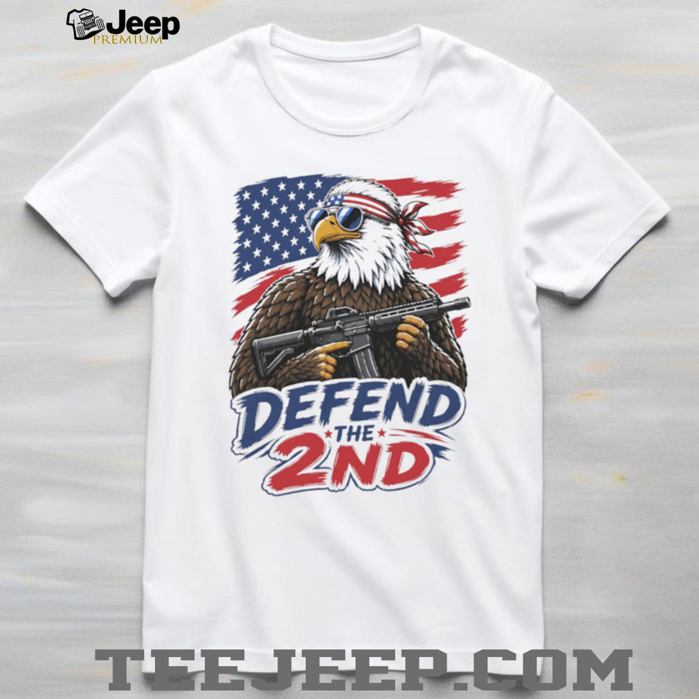 Defend The 2nd Amendment Patriotic Bald Eagle AR 15 T Shirt