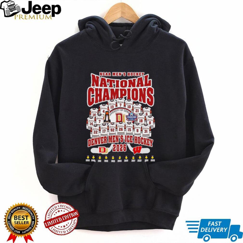 Denver Men’s Ice Hockey 2026 NCAA Men’s Hockey National Champions Jersey shirt
