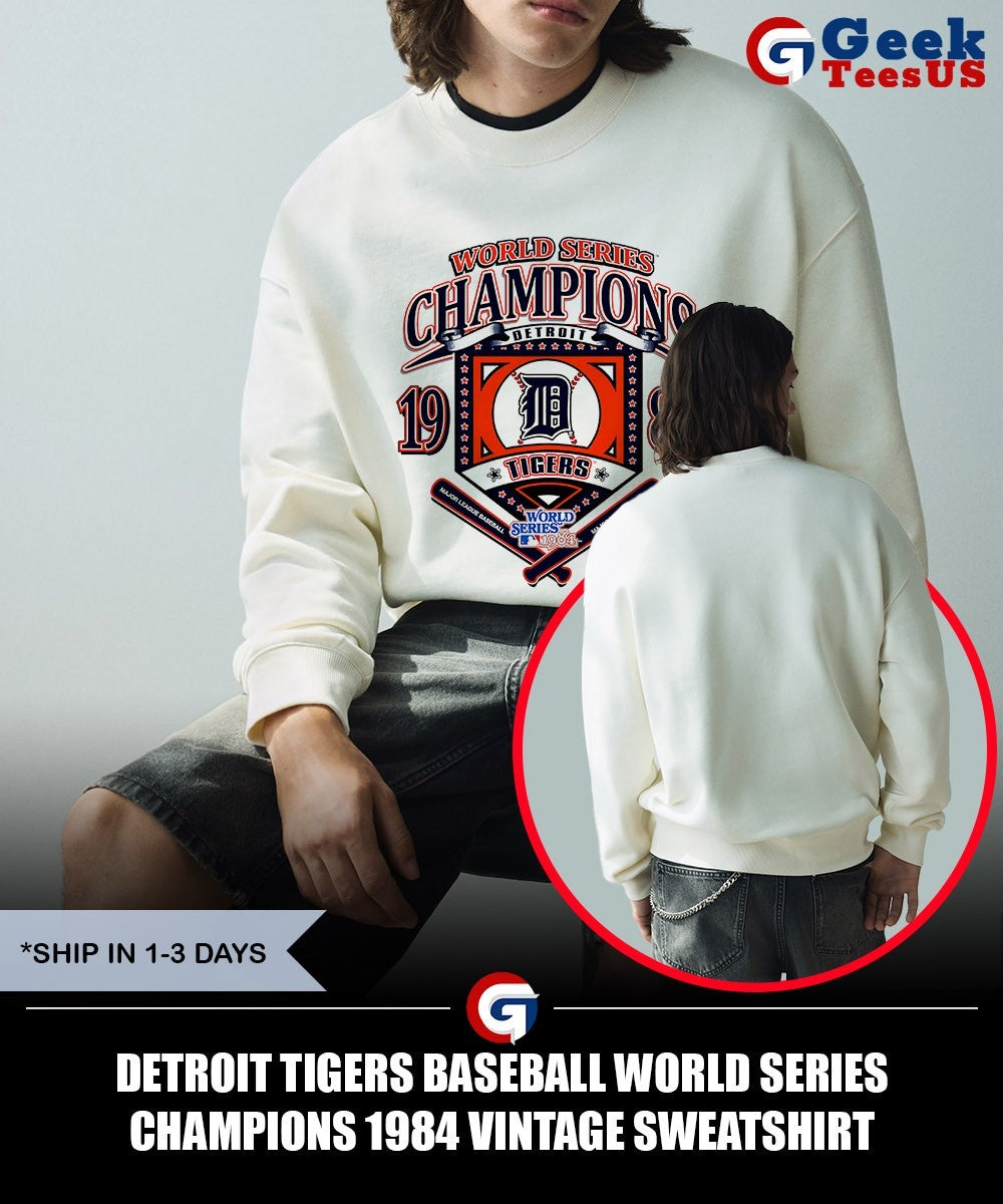 Detroit Tigers baseball World Series Champions 1984 vintage shirt