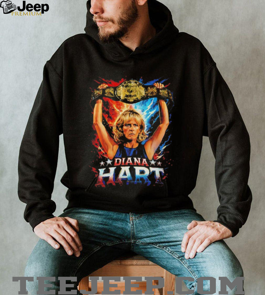 Diana Hart Wrestling Champion Gold Belt Graphic T Shirt