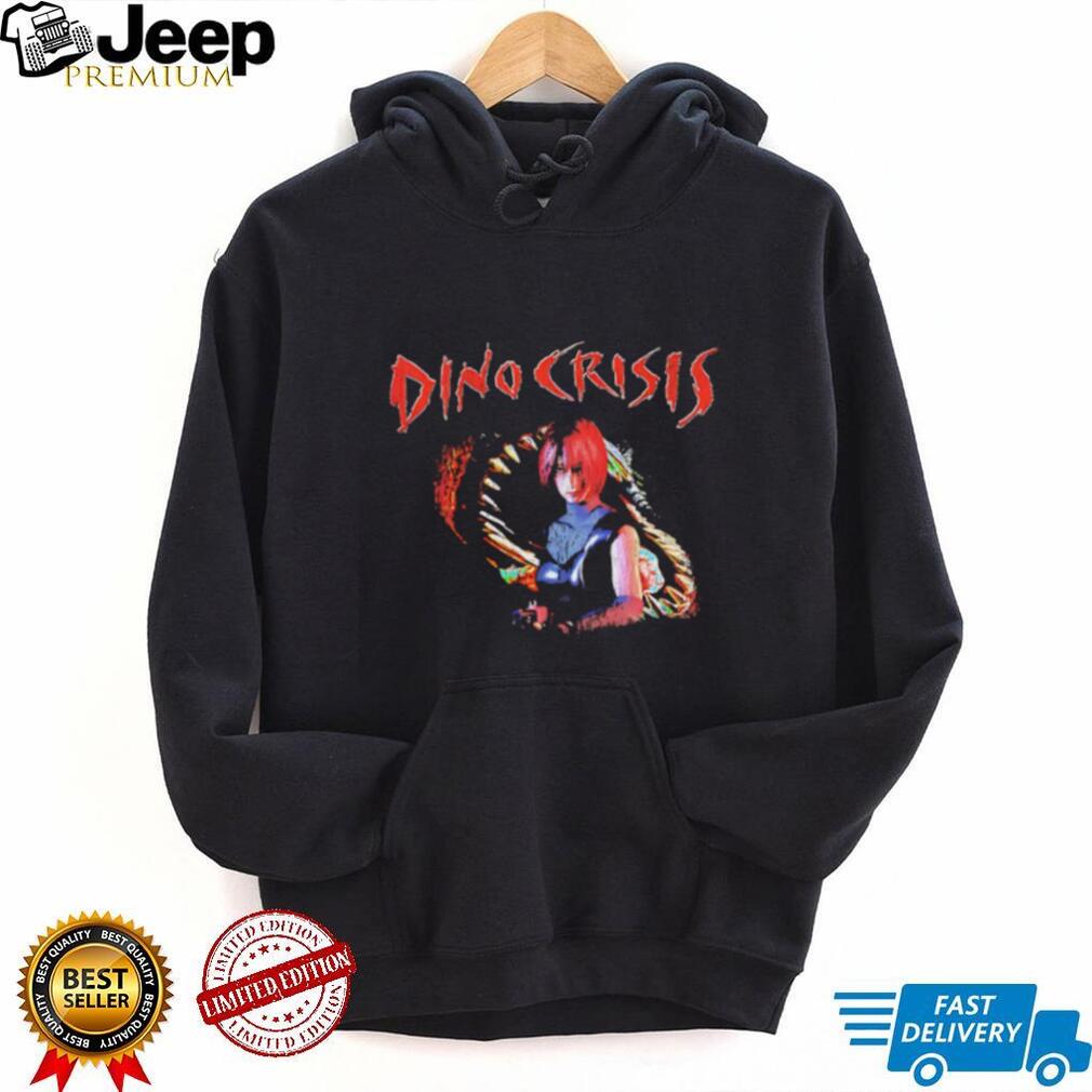 Dino Crisis Regina Retro Video Game Survival Horror Black T Shirt