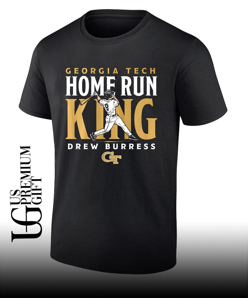 Drew Burress Home Run King Georgia Tech Yellow Jackets baseball shirt