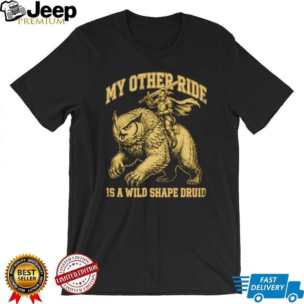 Dungeons and Dragons Owlbear My Other Ride Is A Wild Shape Druid Vintage Fantasy Men T Shirt